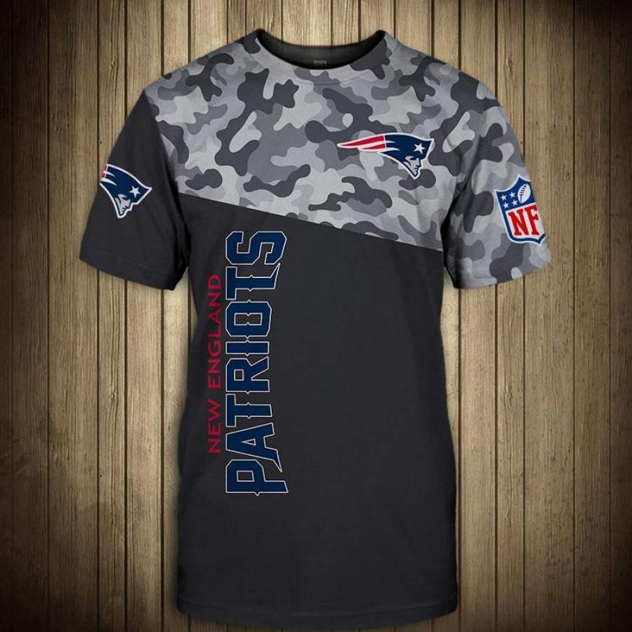 New England Patriots Military T T-Shirt 3D All Over Print 3D Short Sleeve