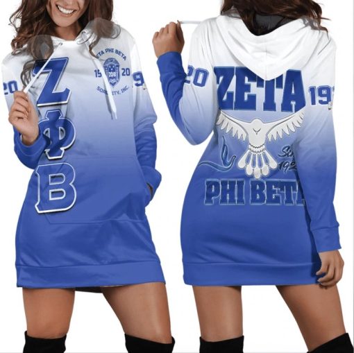 Zeta Phi Beta Gradient Hoodie Dress