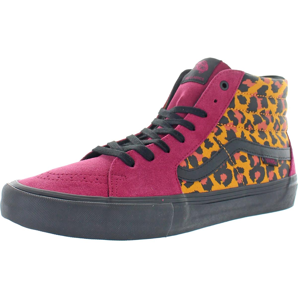 Sk8-Hi Pro Mens Trainers Leopard High Top Sneakers