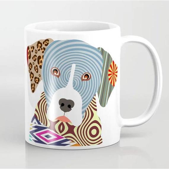 Catahoula Leopard Dog Mug Print, Pet Lovers Gift