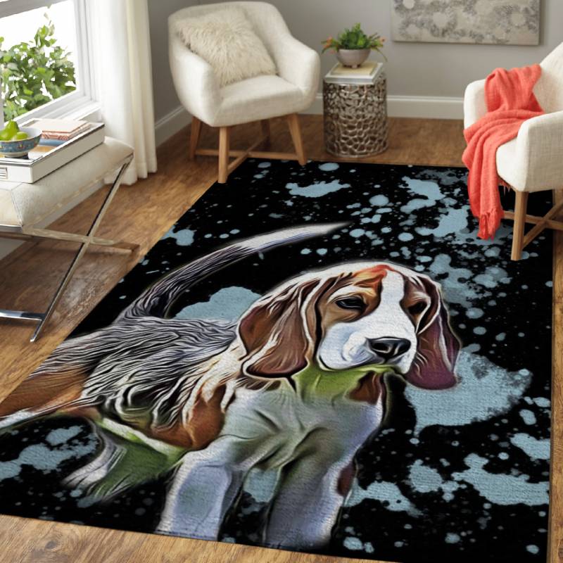 Beagle Puppy space – Animals Area Rug Carpet