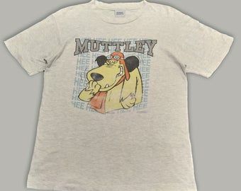 Vintage Muttley Dog Wacky Races By Stanley Desantis Shirt 6155