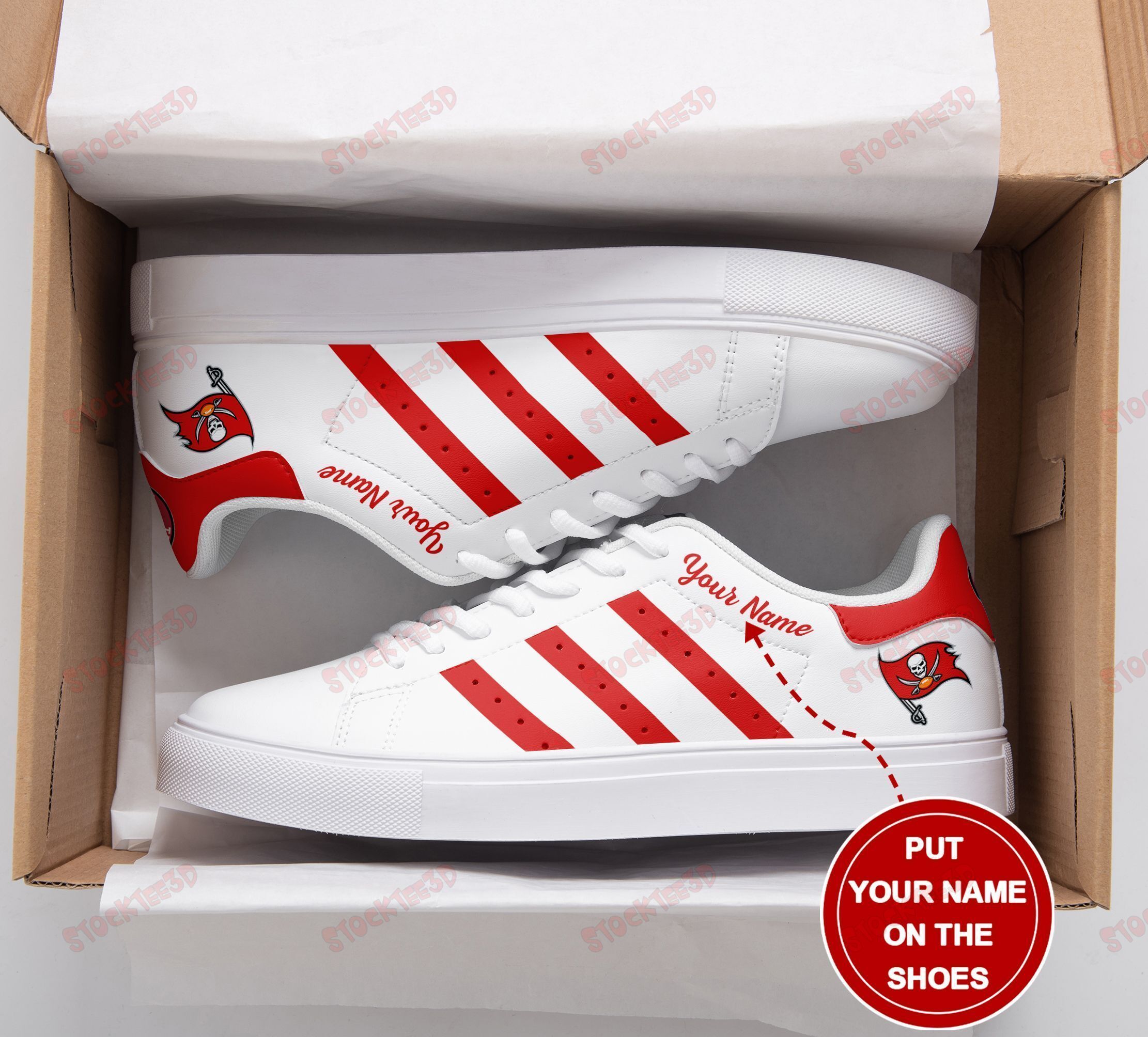 Tampa Bay Buccaneers Personalized Ss Custom Sneakers 107