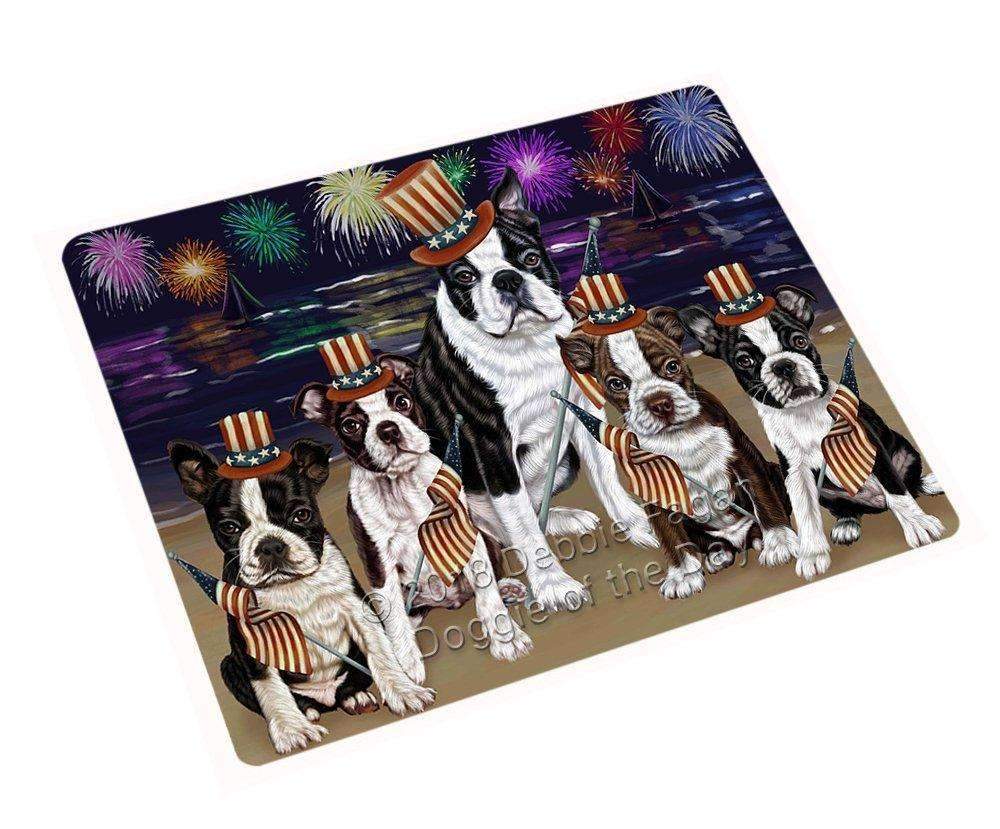 4Th Of July Independence Day Firework Bosten Terriers Dog Blanket Blnkt53652