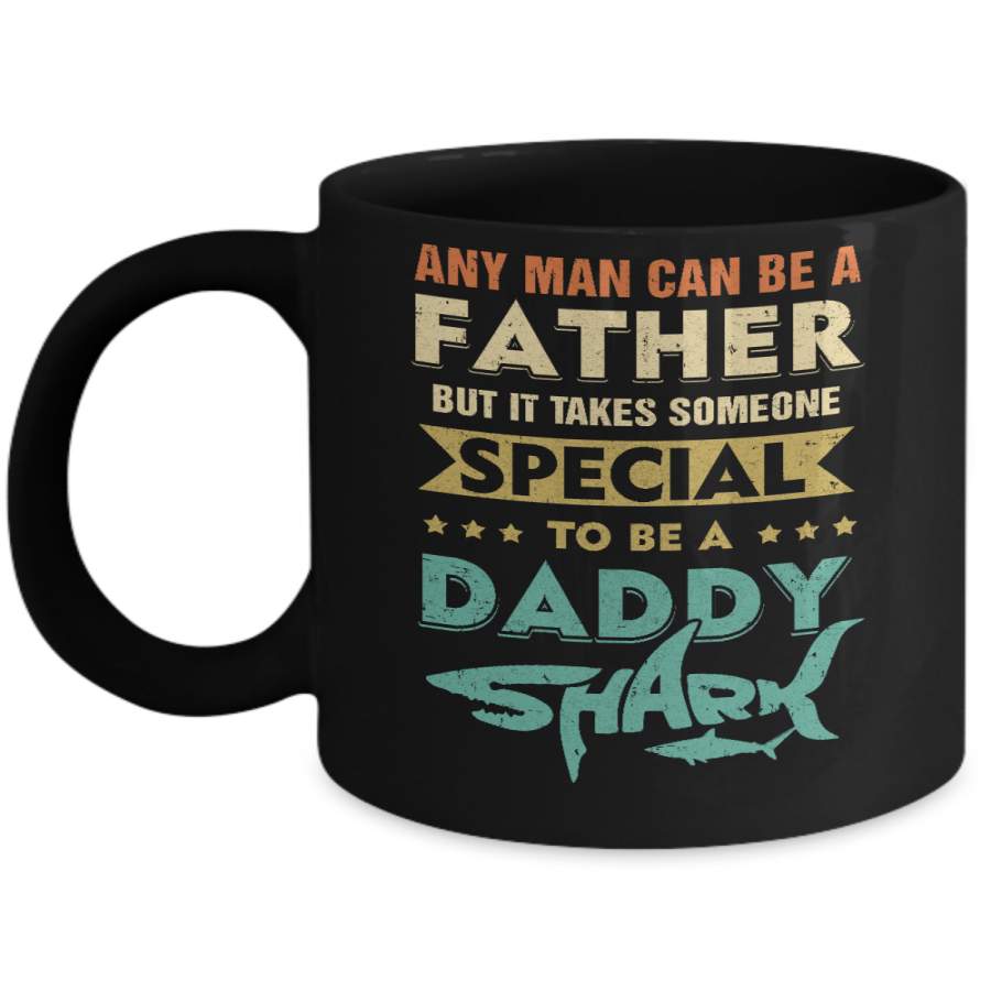 Vintage Someone Special To Be A Daddy Shark Fathers Day Mug