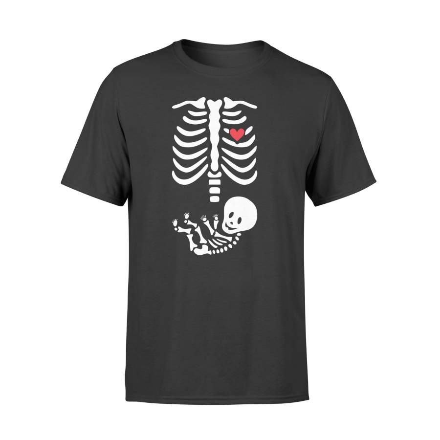 Tacos And Beer Pregnant Skeleton Halloween t shirt