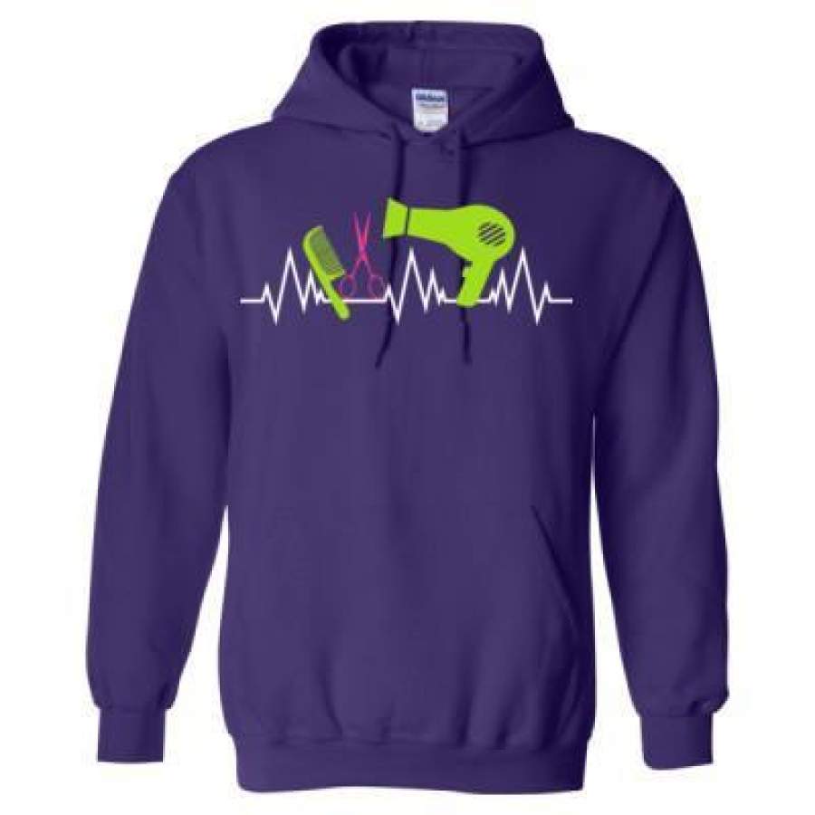 AGR Hairstylist Heartbeat – Heavy Blend™ Hooded Sweatshirt