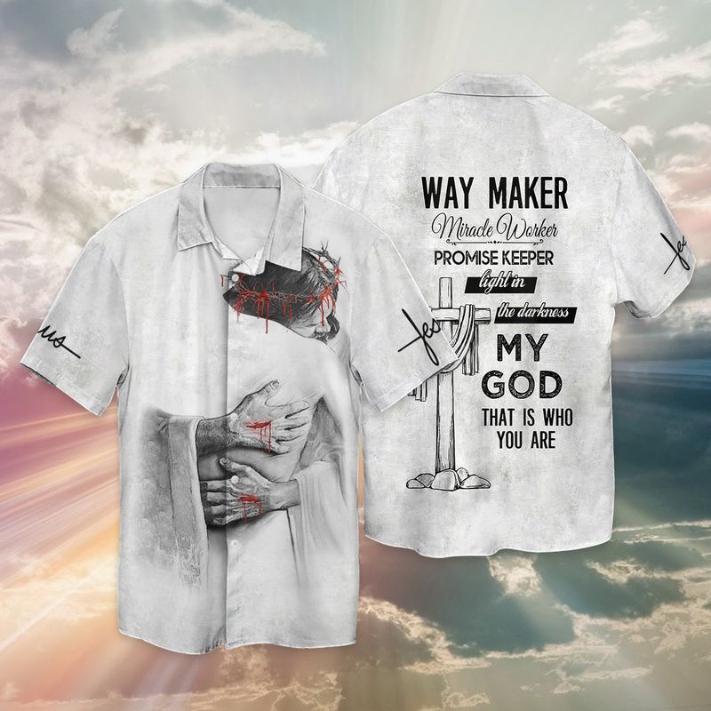 Light In The Darkness Jesus Custom Design Full Print Hawaii Shirt Ha6608