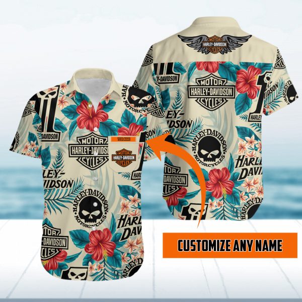 Personalized Hawaii Shirt Island Harley Davidson Summer Button Up Shirt S2136