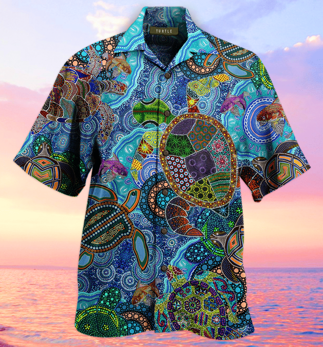 Amazing Turtle Hippie Hawaii Shirt Ha51243