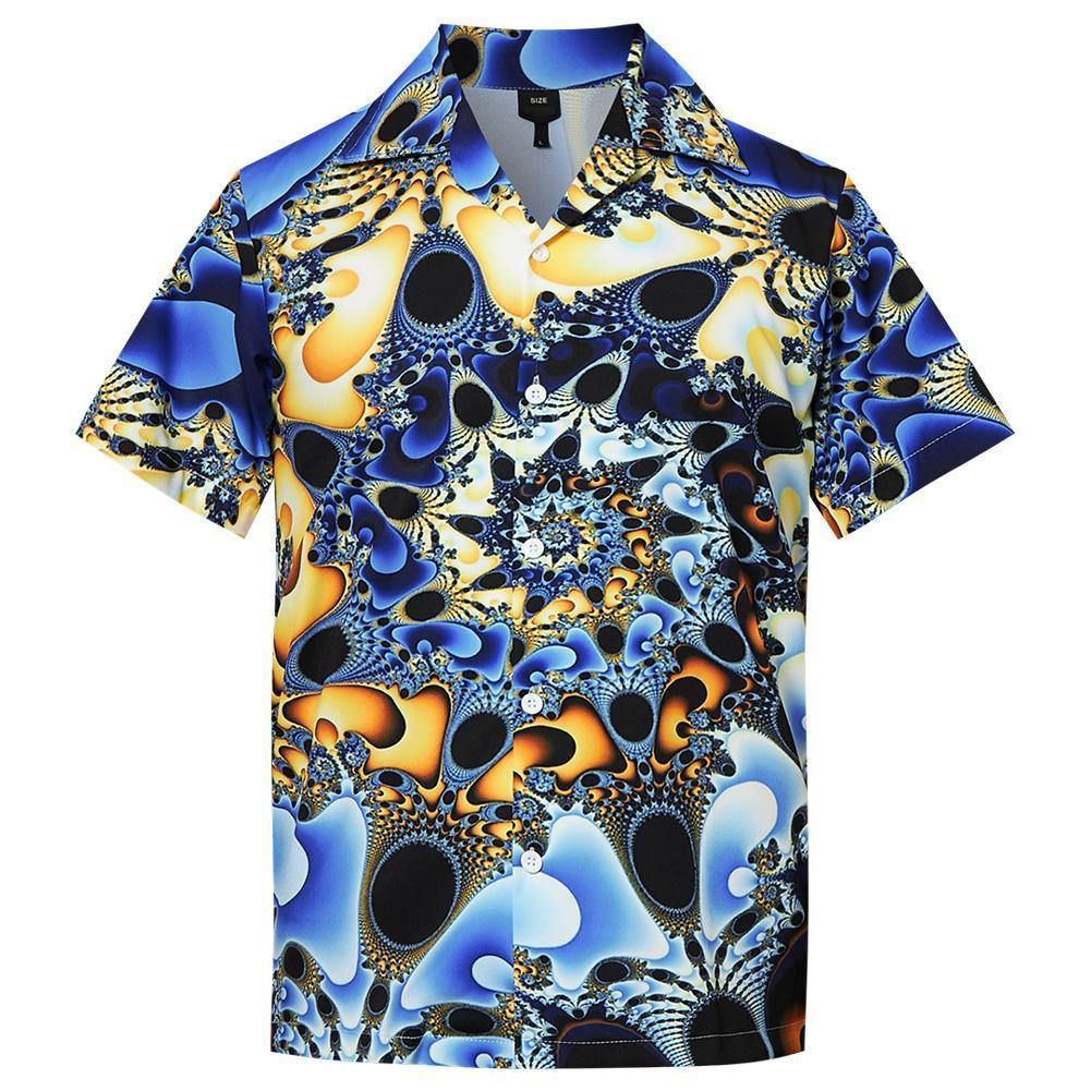 Check Out This Awesome Mens Hawaii Shirts Peacock Pattern Printing Ha13498