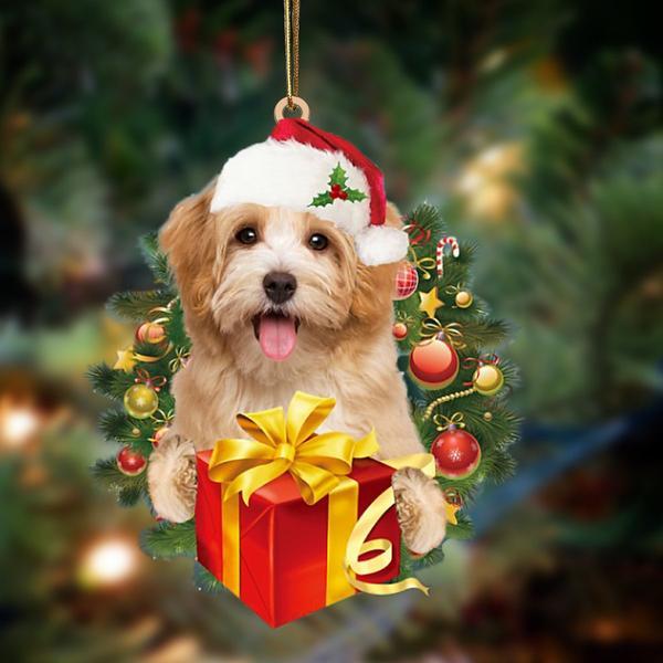 Havanese-Dogs Give Gifts Hanging Ornament