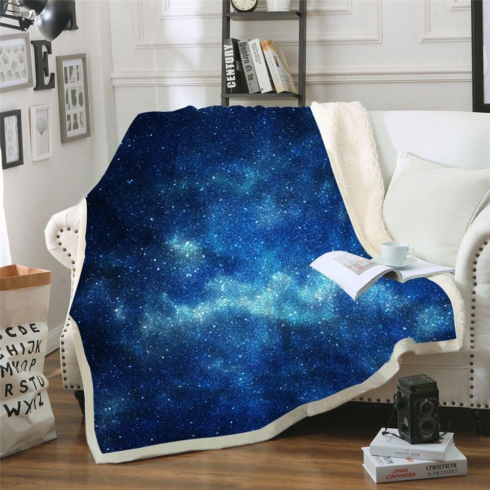 Blue Galaxy Blanket Quilt