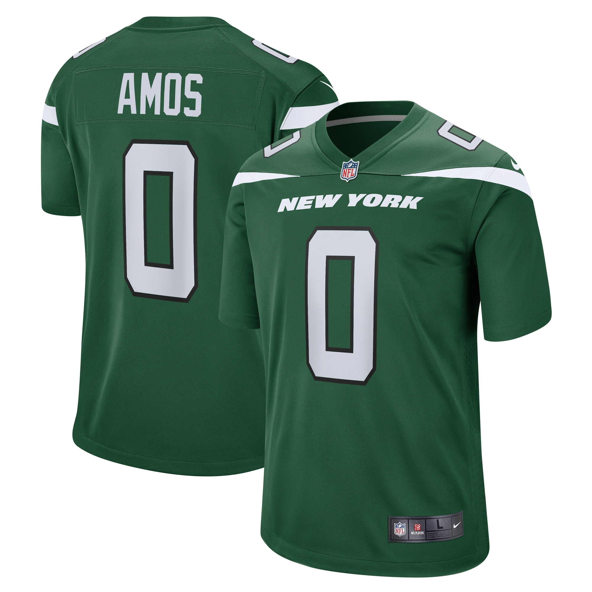 Adrian Amos New York Jets Game Jersey – Gotham Green