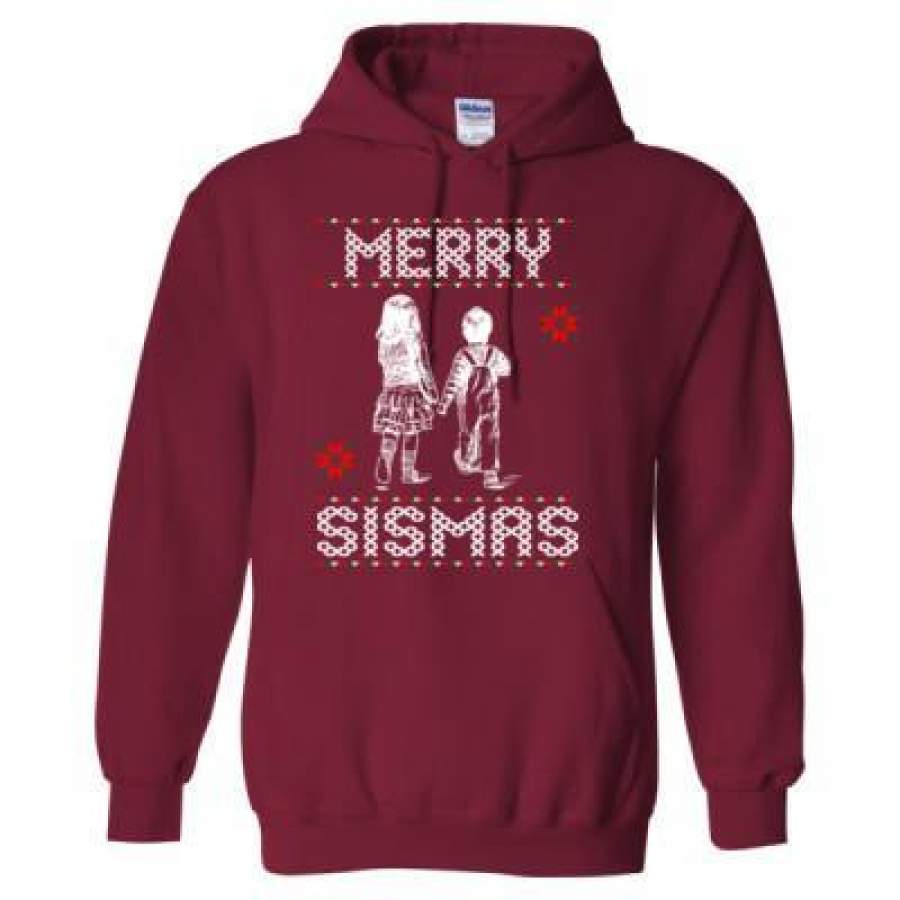 AGR Merry Sismas Ugly Christmas Sweater – Heavy Blend™ Hooded Sweatshirt