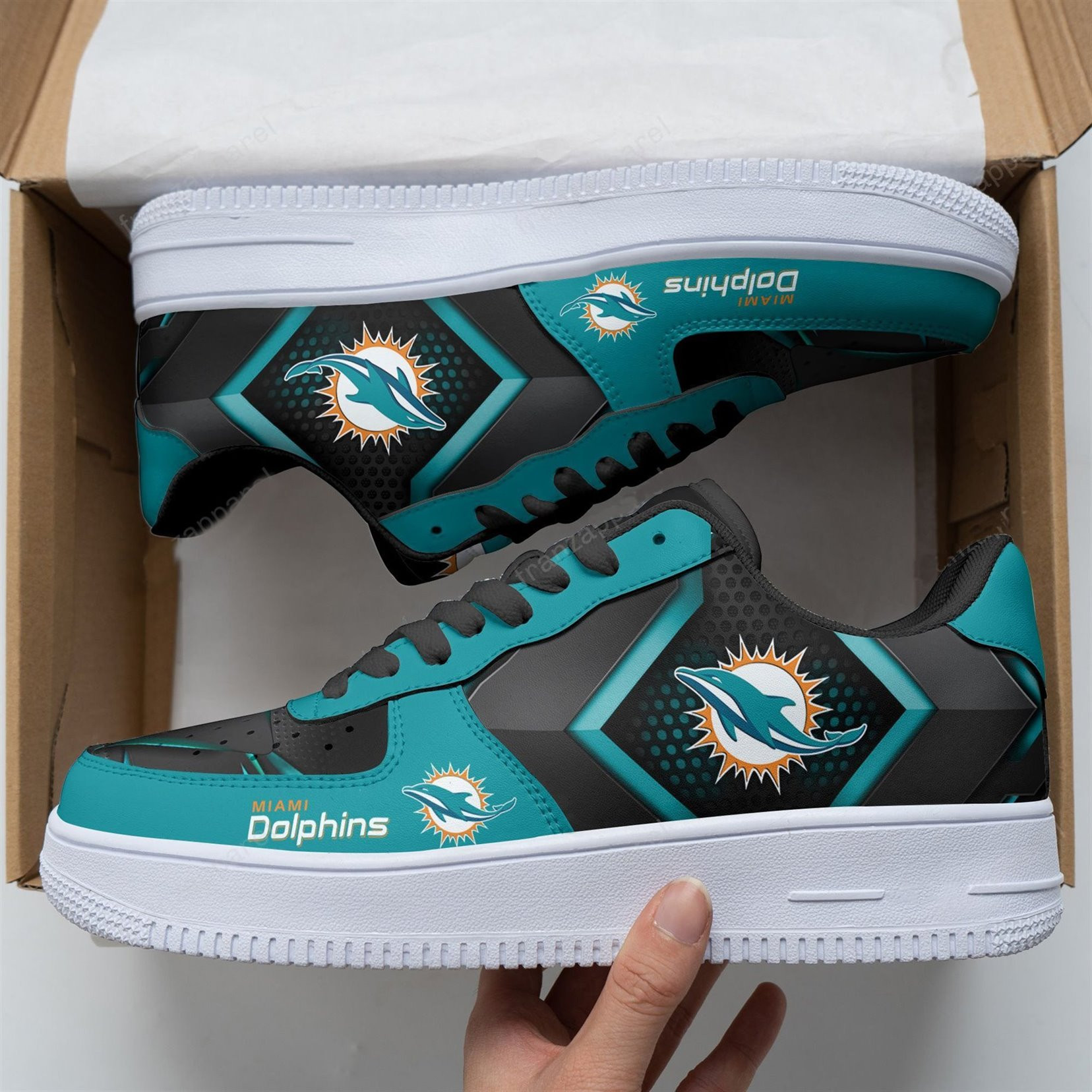 Miami Dolphins Air Force 1 Shoes 14