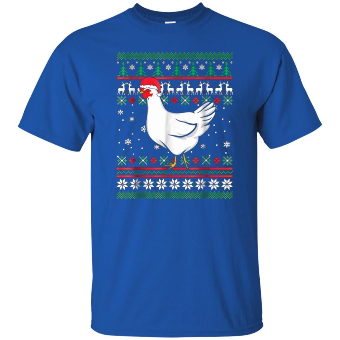 Check out this awesome Chicken with Santa Hat Ugly Christmas Pajamas Shirt