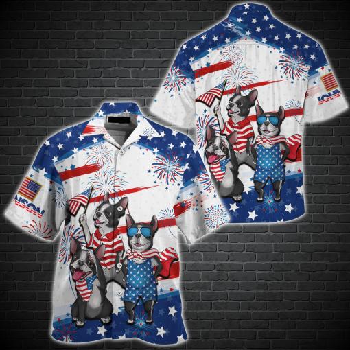 French Bulldog Of July Hawaiian Shirt And Custom Ha1793