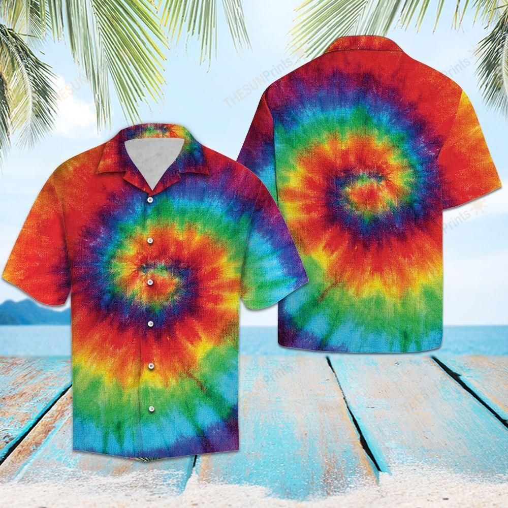 Tie Dye Shirt For Vacation Hawaiian Ha18573