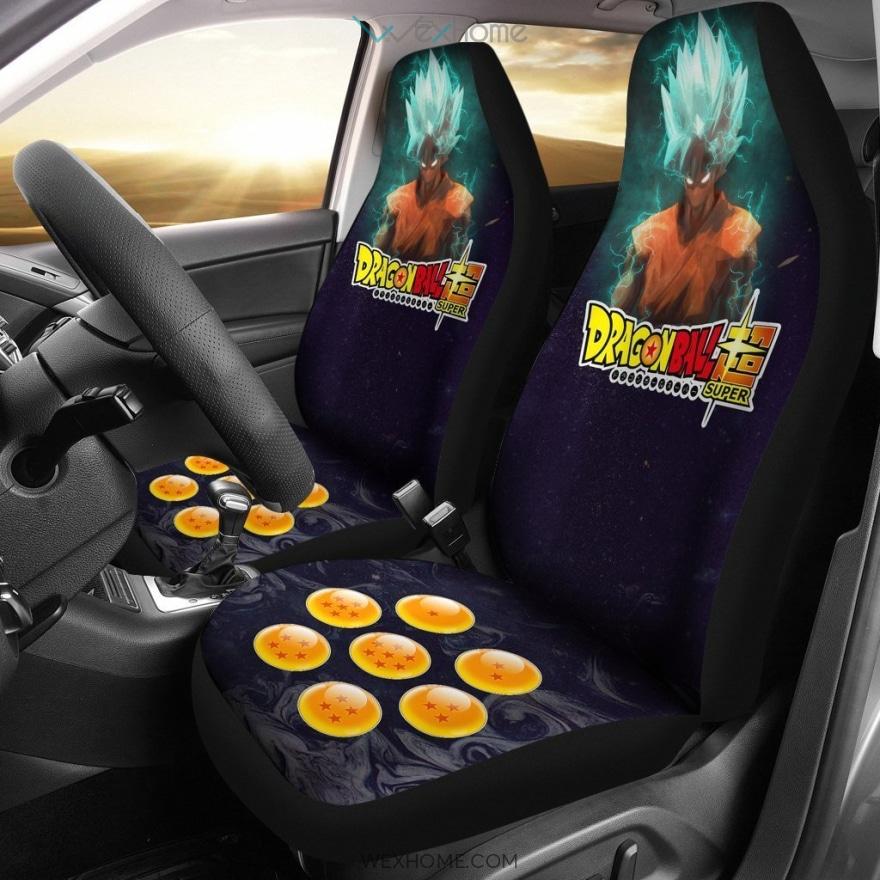 Goku Saiyan Ultra Instinct Dragon Ball Anime Art Car Seat Covers