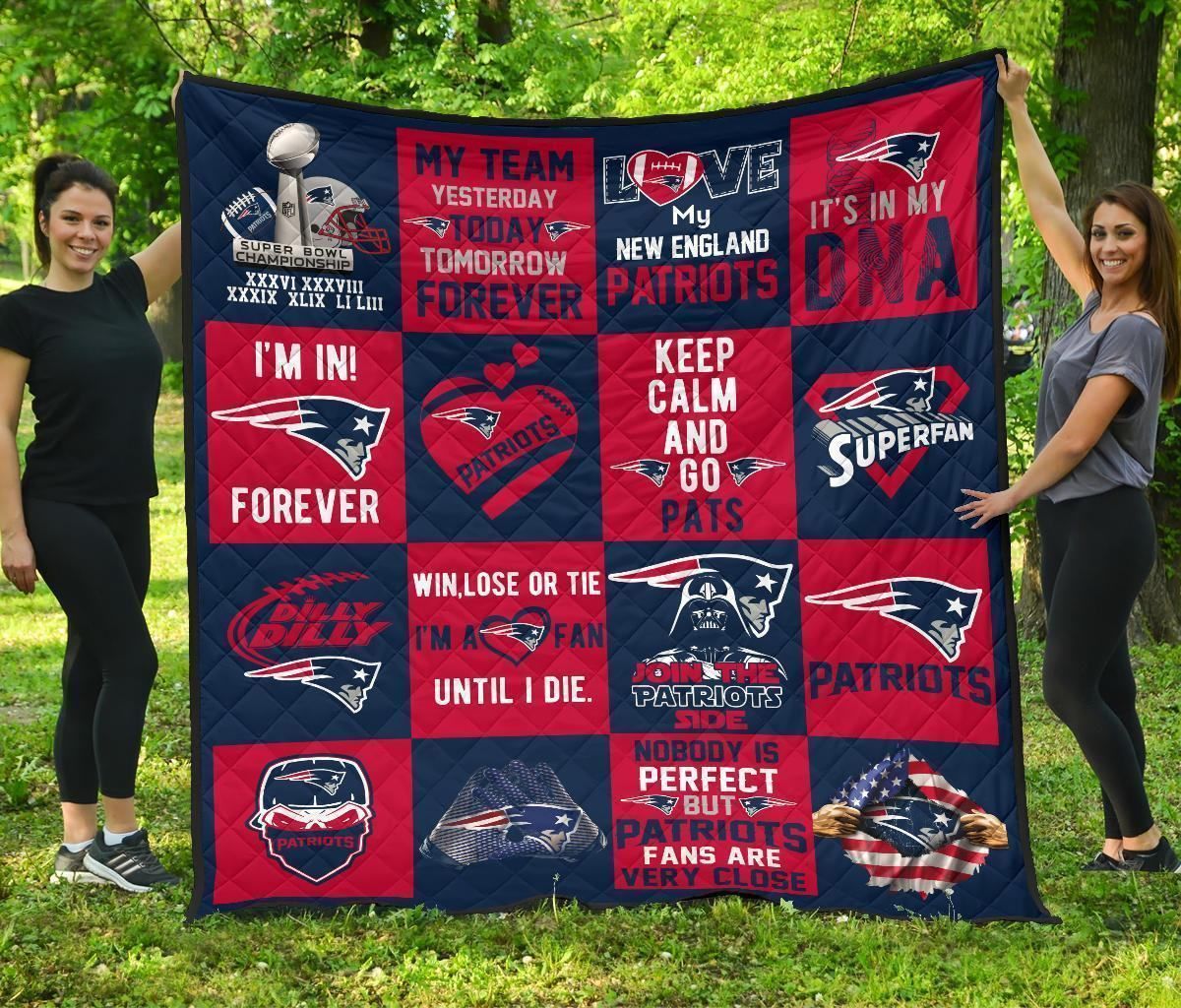 Fan New England Patriots Quilt Blanket Amazing Gift