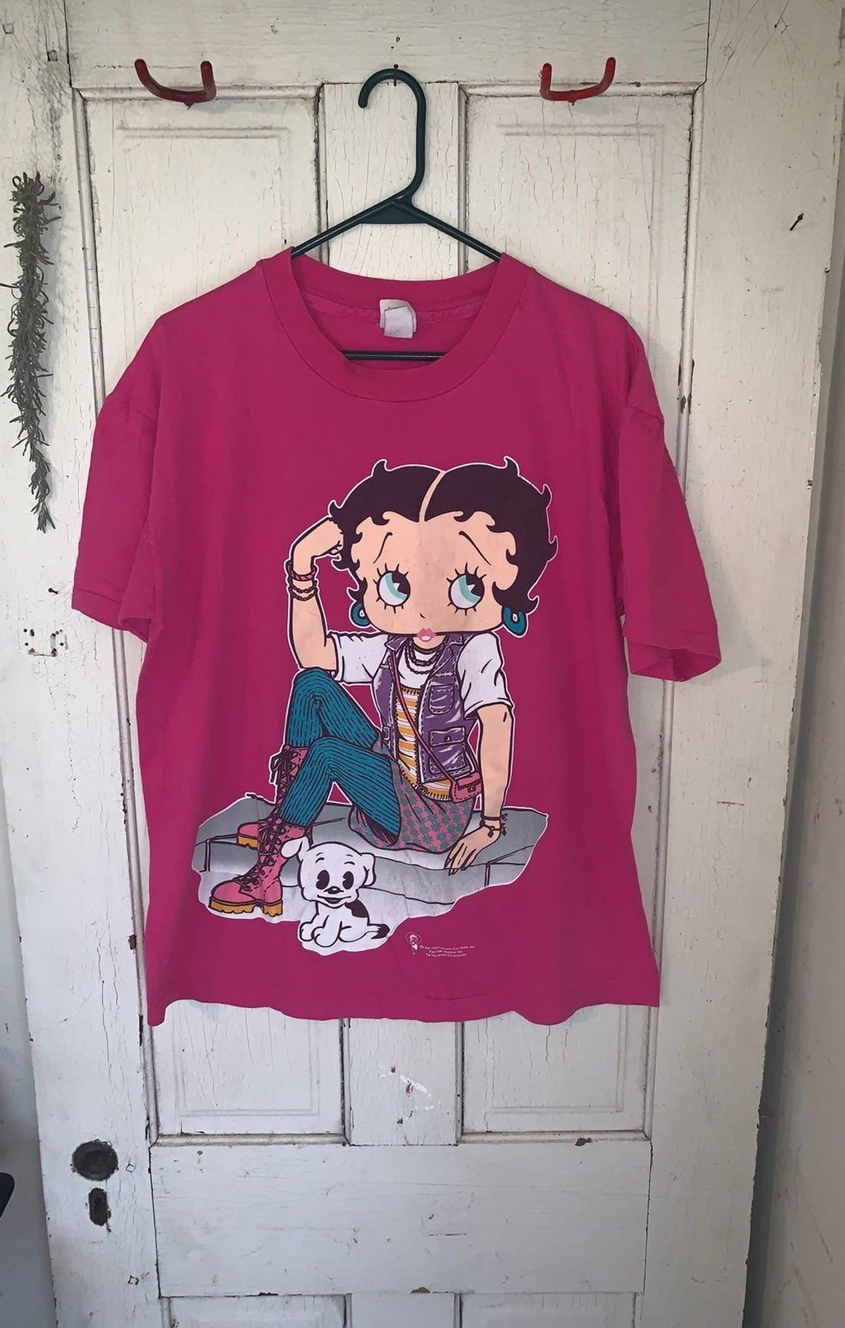 Vintage 90S Betty Boop Pink Shirt