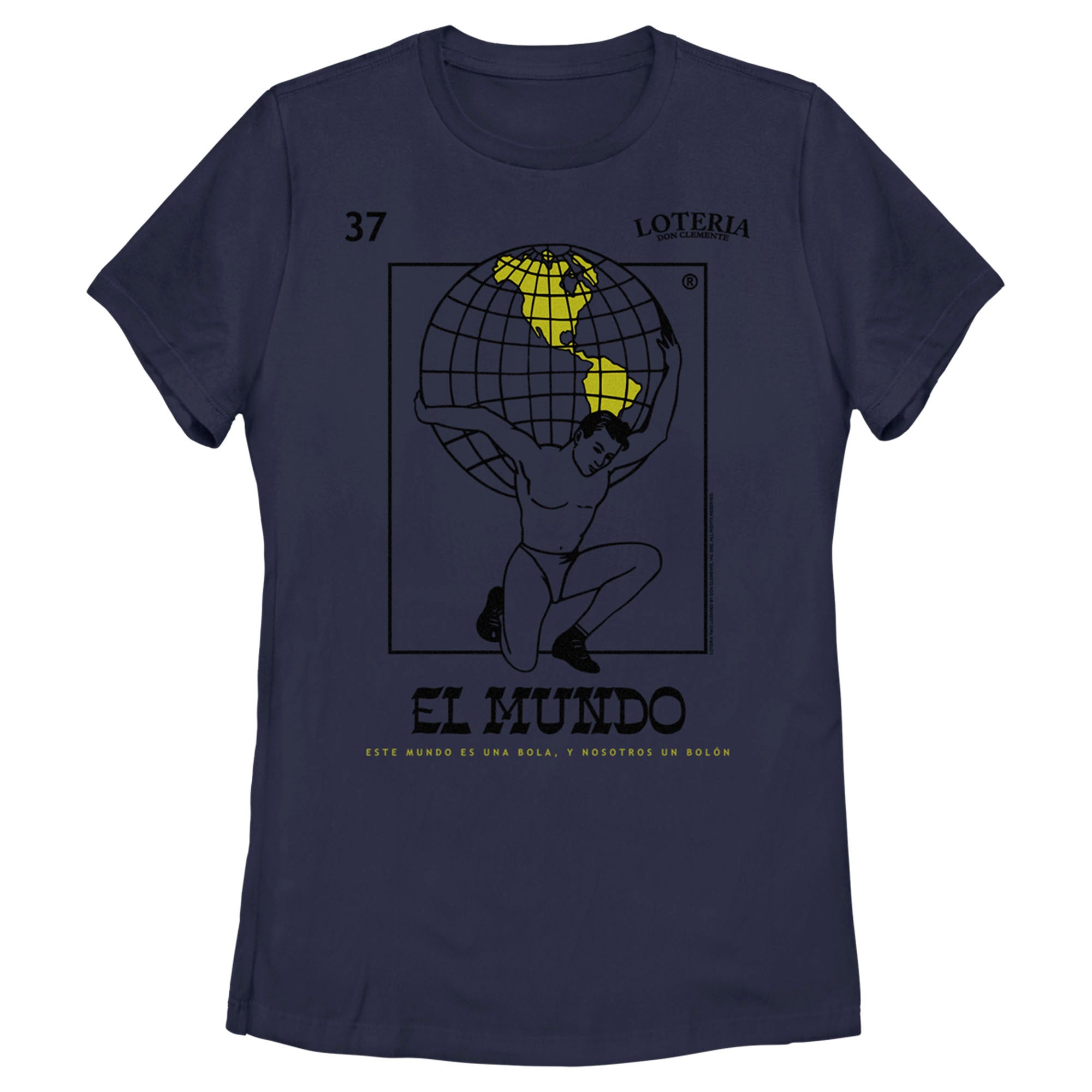 Women’S Loteria El Mundo Card Number 37 T-Shirt