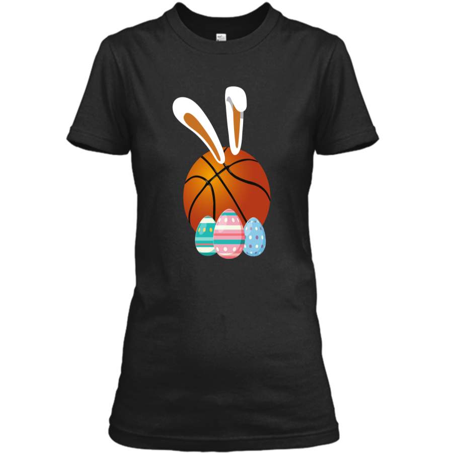 Easter Bunny Basketball T-Shirts Funny Ladies Custom