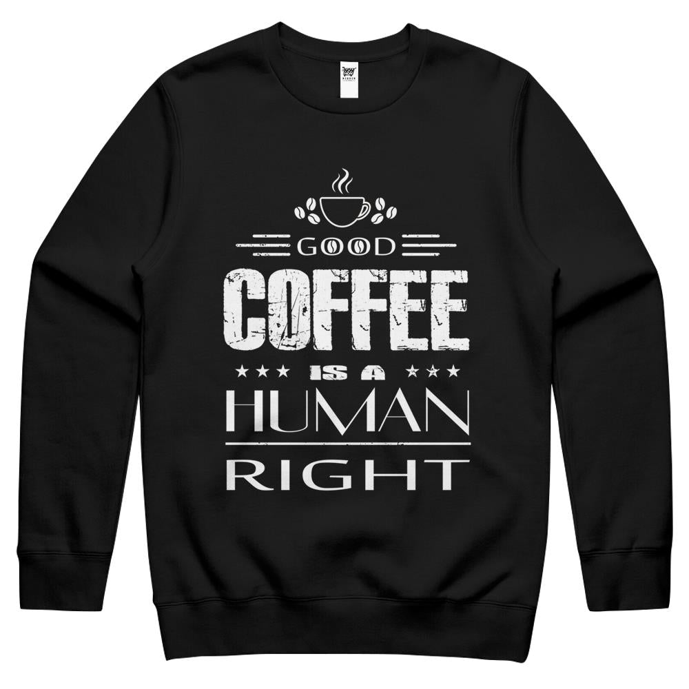 Good Iced Coffee Is A Human Right Essential1 (8) Crewneck Sweatshirt