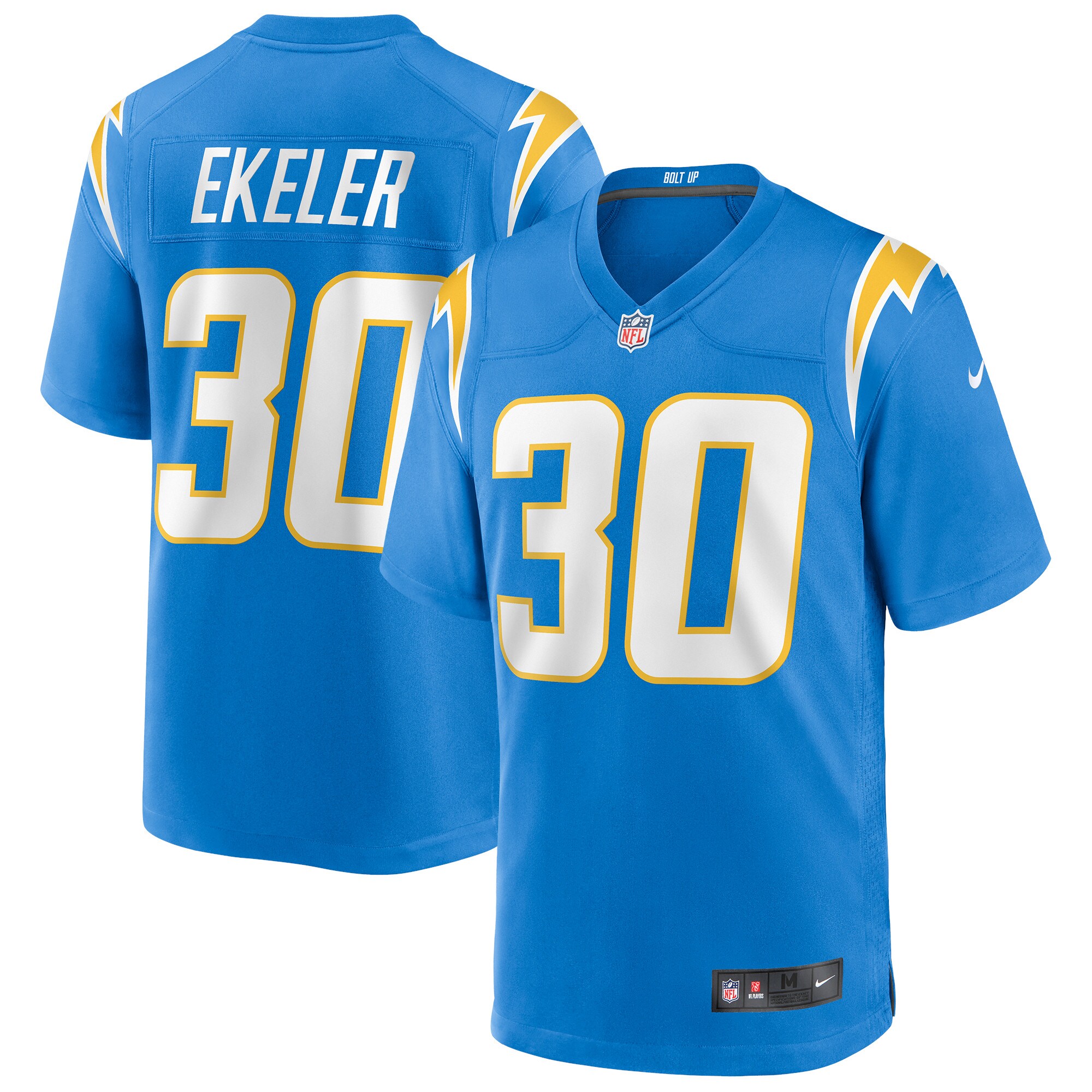 Austin Ekeler Los Angeles Chargers Game Player Jersey – Powder Blue