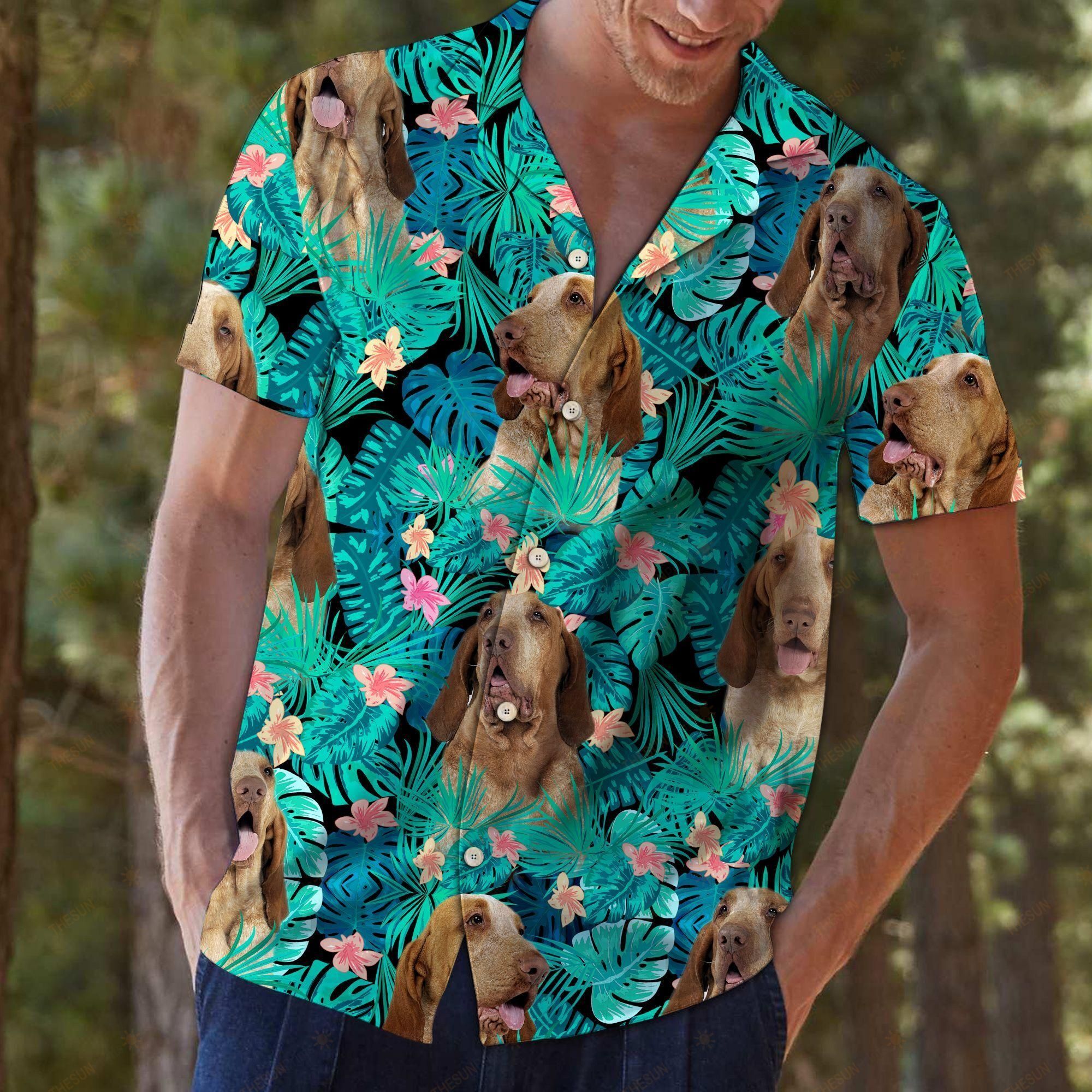 Bracco Italiano Tropical Hawaiian Shirt Ha28329