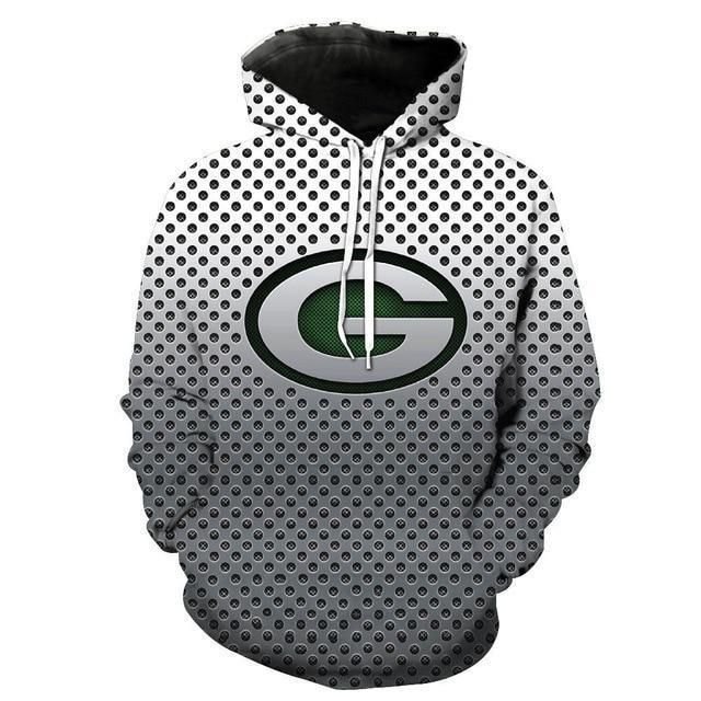 Football Teams Hoodie Shirt Limited Edition Green Bay Packers 3D Steal Look Hoodies