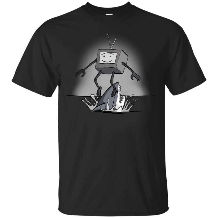 BLACK AND WHITE – Jumping the Shark T Shirt & Hoodie