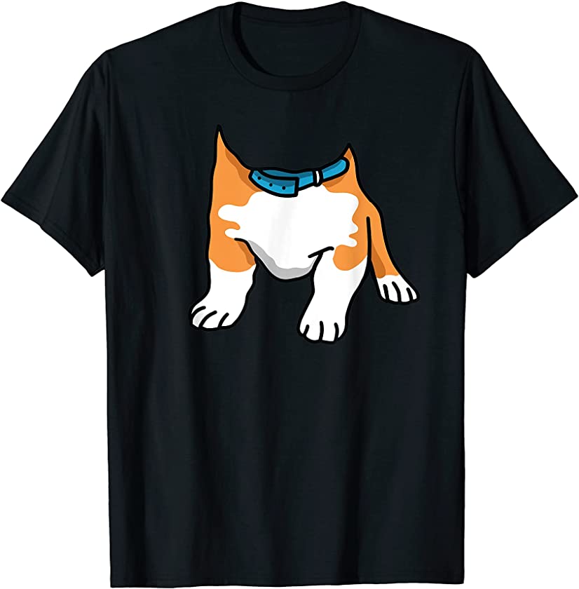 Corgi Lazy Halloween Costume Funny Dog Puppy Doggie Pet T-Shirt