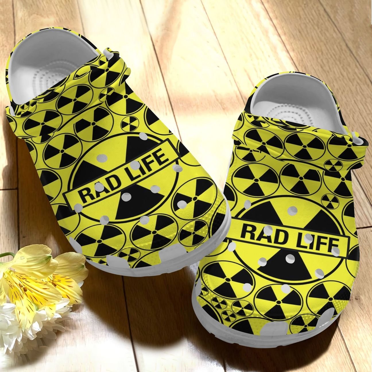 Rad Tech Personalize Clog, Custom Name, Text, Fashion Style For Women, Men, Kid, Print 3D Whitesole Rad Life