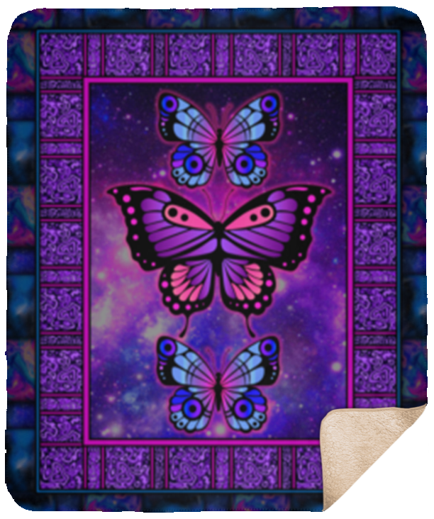 Beautiful Butterfly Premium Fleece Blanket