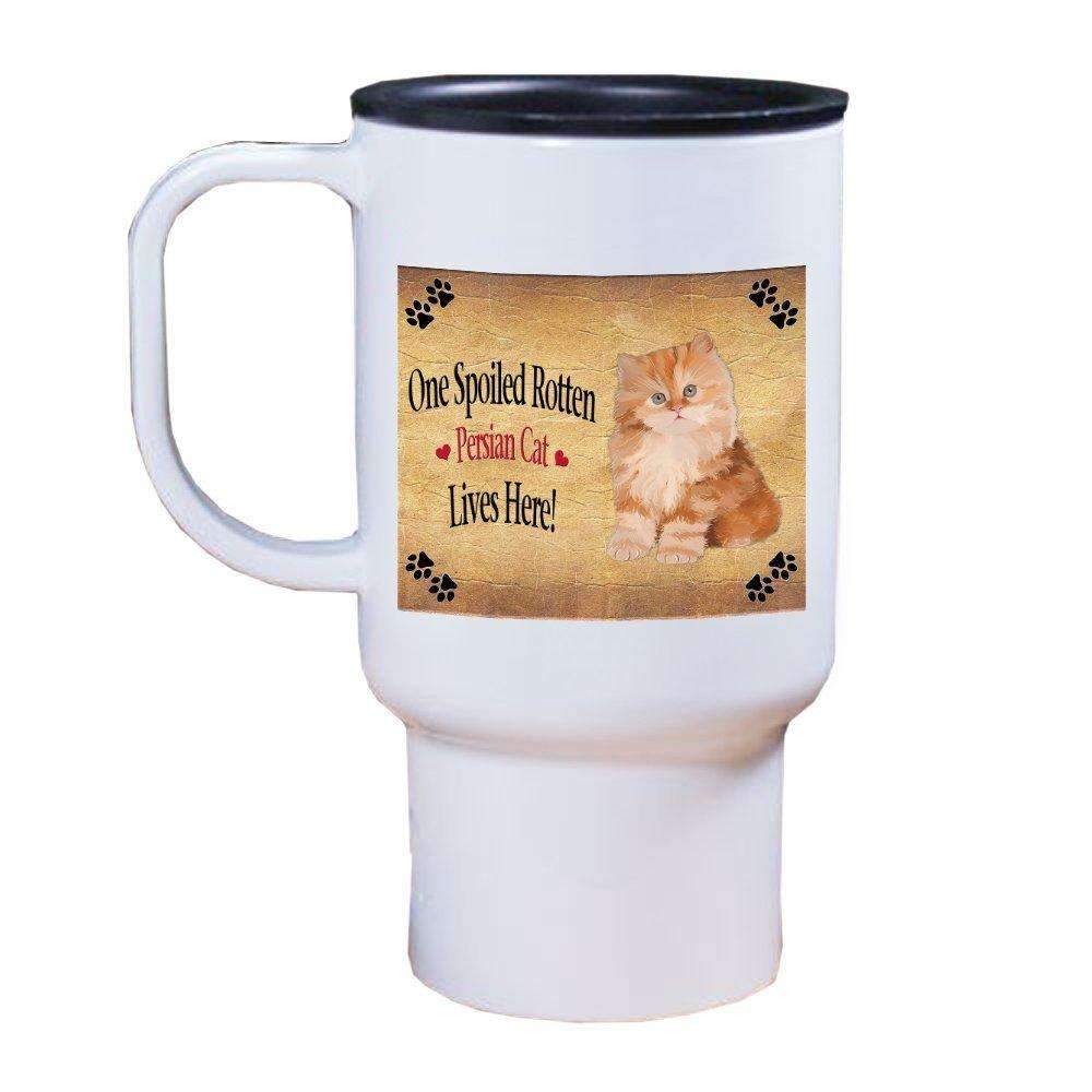 Red Persian Kitten Spoiled Rotten Cat Travel Mug