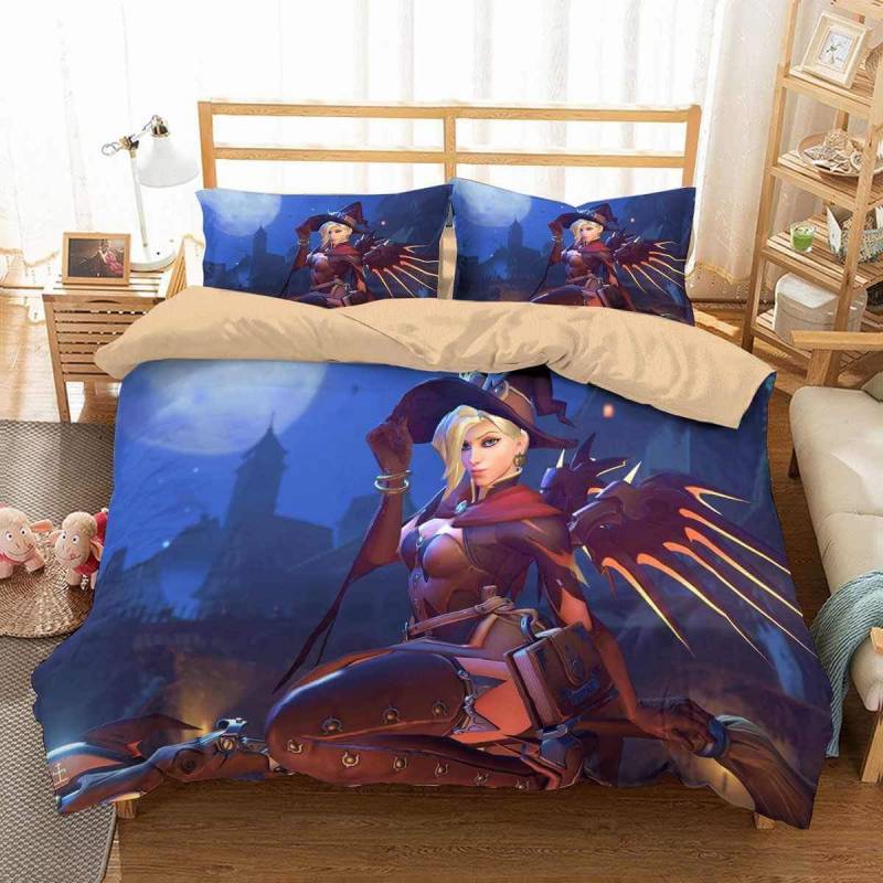 3D Customize Overwatch Halloween Bedding Set Duvet Cover Set Bedroom Set Bedlinen 1