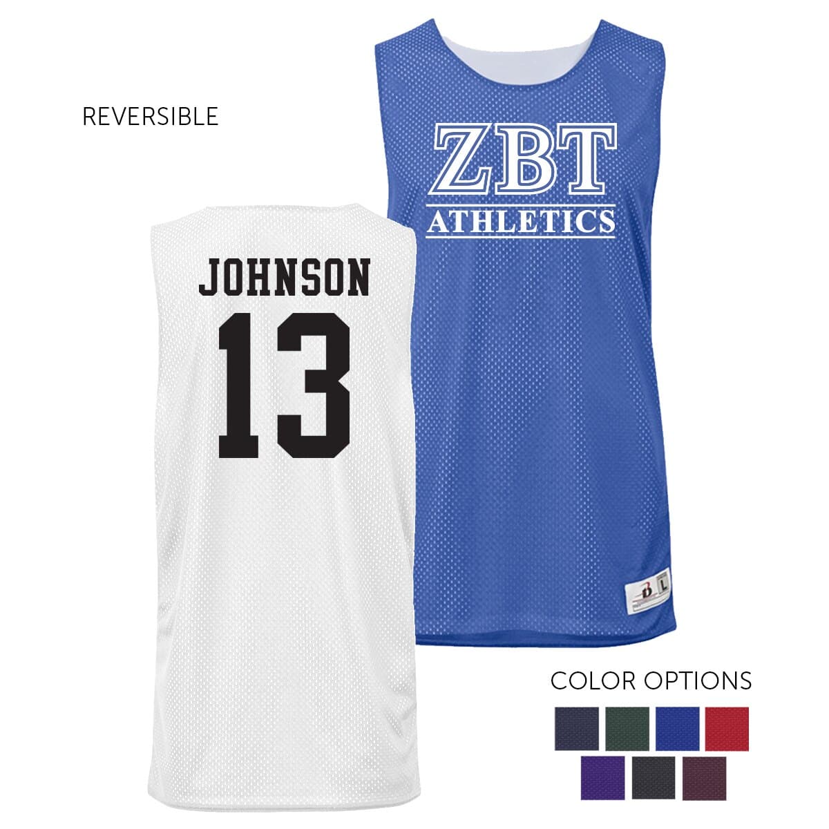 Zbt Personalized Intramural Athletics Reversible Mesh Tank