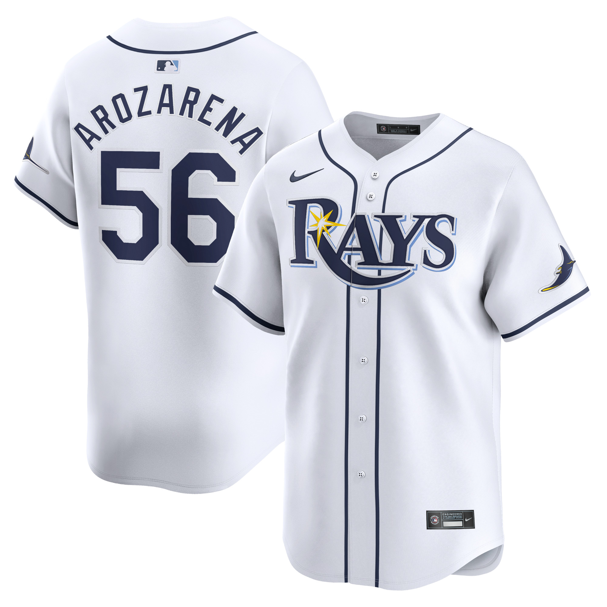 Randy Arozarena Tampa Bay Rays Home Limited Player Jersey – White