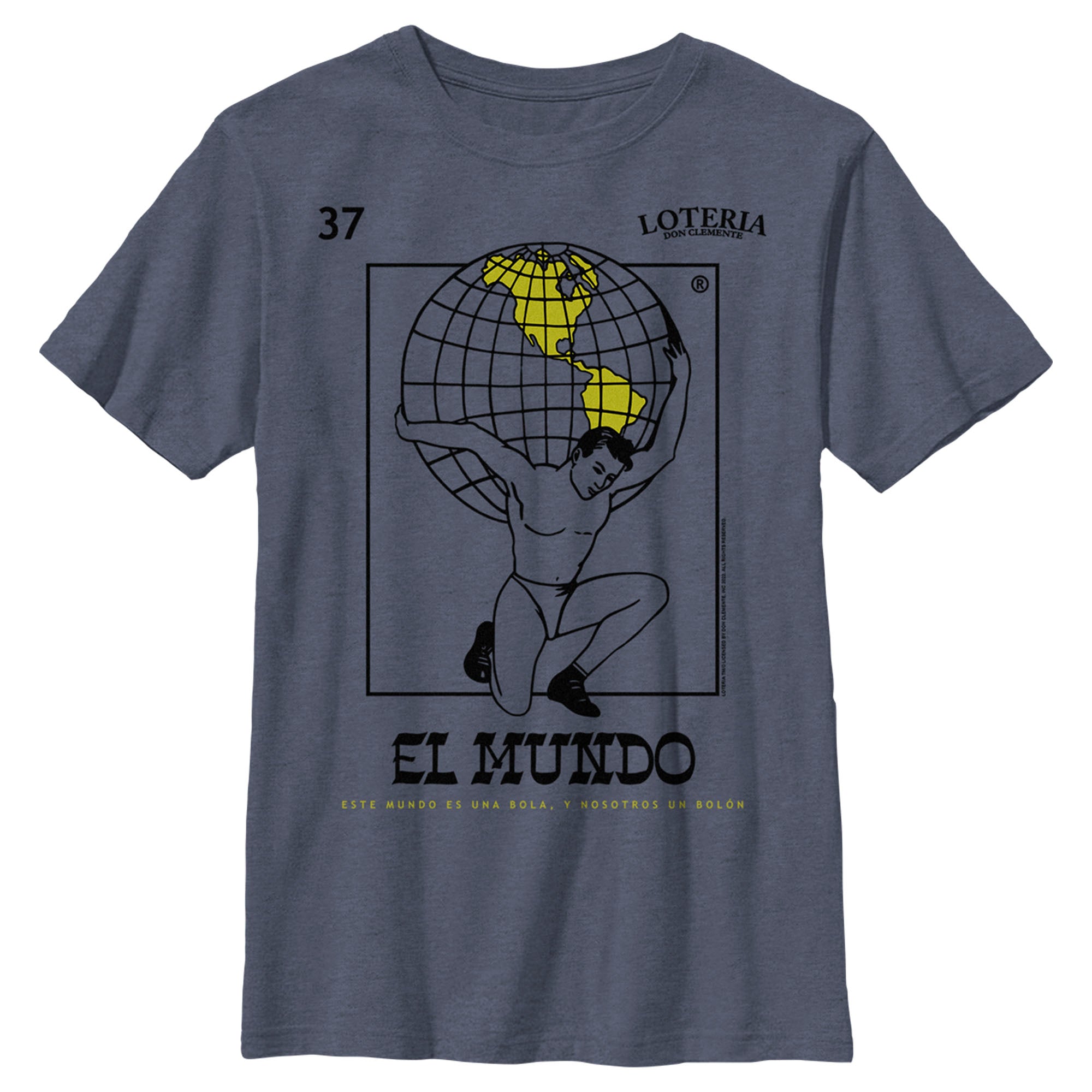 Boy’S Loteria El Mundo Card Number 37 T-Shirt