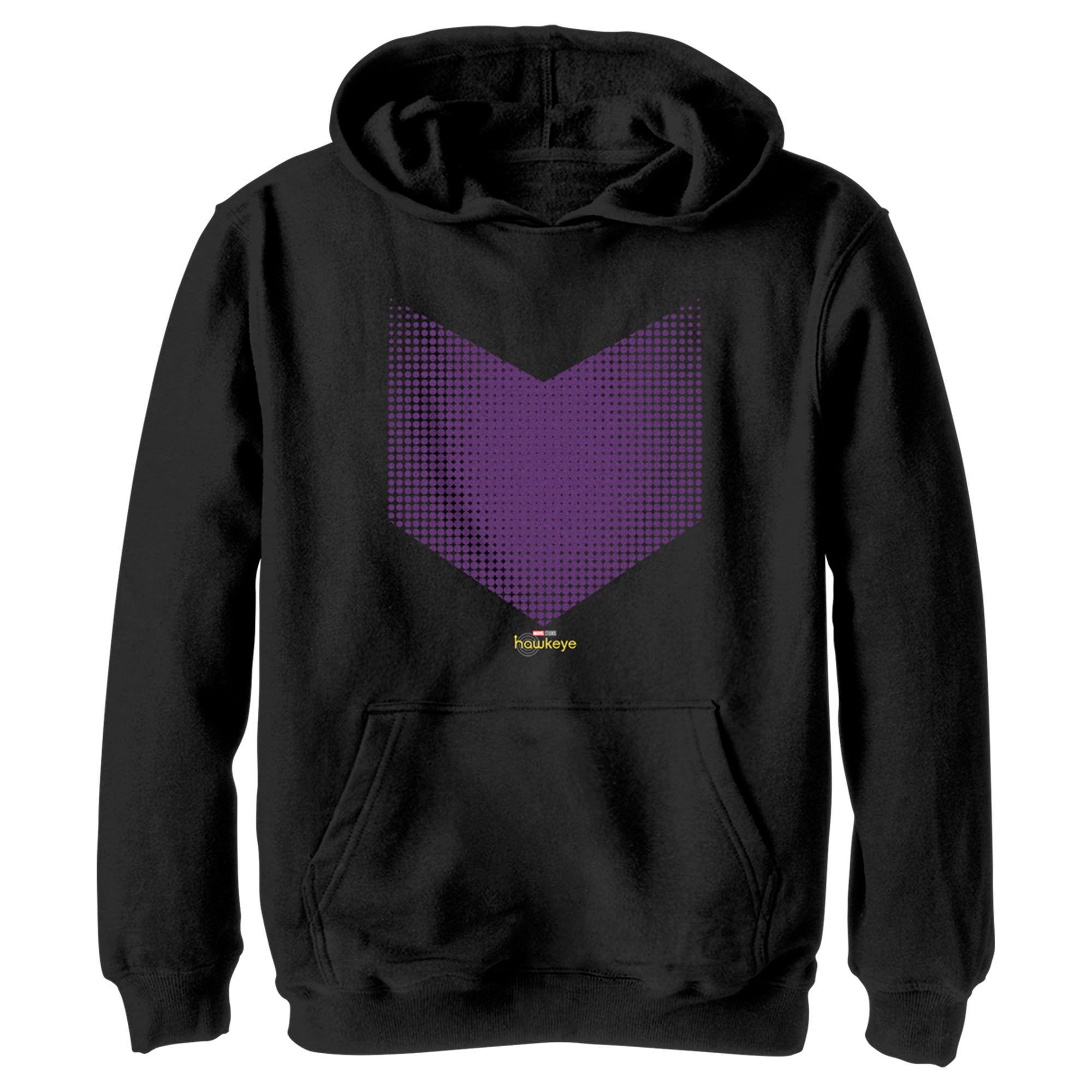 Boy’S Marvel Hawkeye Halftone Arrow Icon Pull Over Hoodie