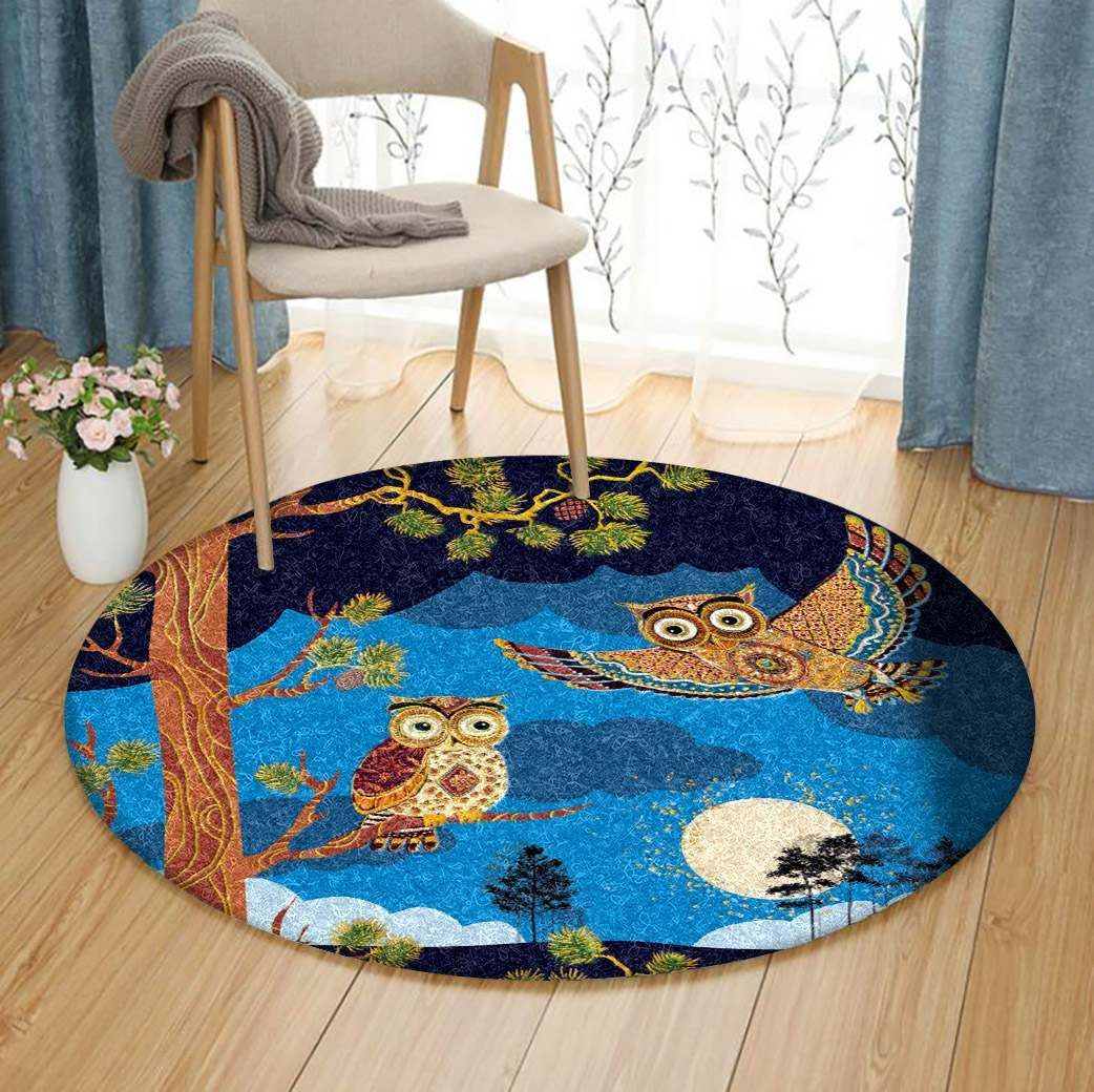 Owl GE3570 Round Rug  CYSI2907