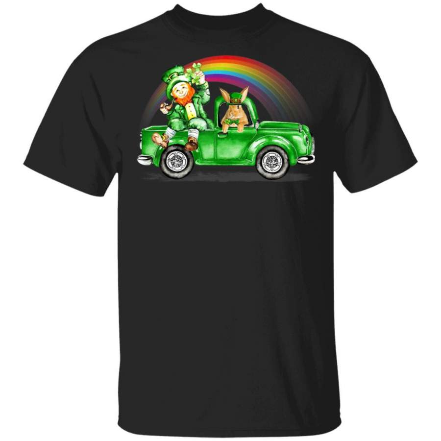 Rabbit Costumer Leprechaun Ride Green Truck St Patrick Day T Shirt Saint Paddys Patricks Tshirt Lucky Shirts Drink Green Beer Irish Gifts Funny Tee