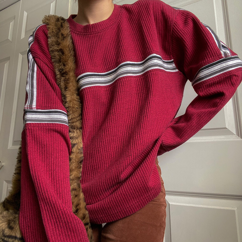 Autumn Knitted Jumpers O Neck Long Sleeve Pullovers Preppy Style Vintage Striped Sweater Women Harajuku Korean Streetwear alx