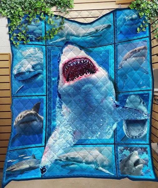 Tee4Lives, Custom Quilt Blanket Shark 3D Blanket – Quilt Blanket 2, Throw