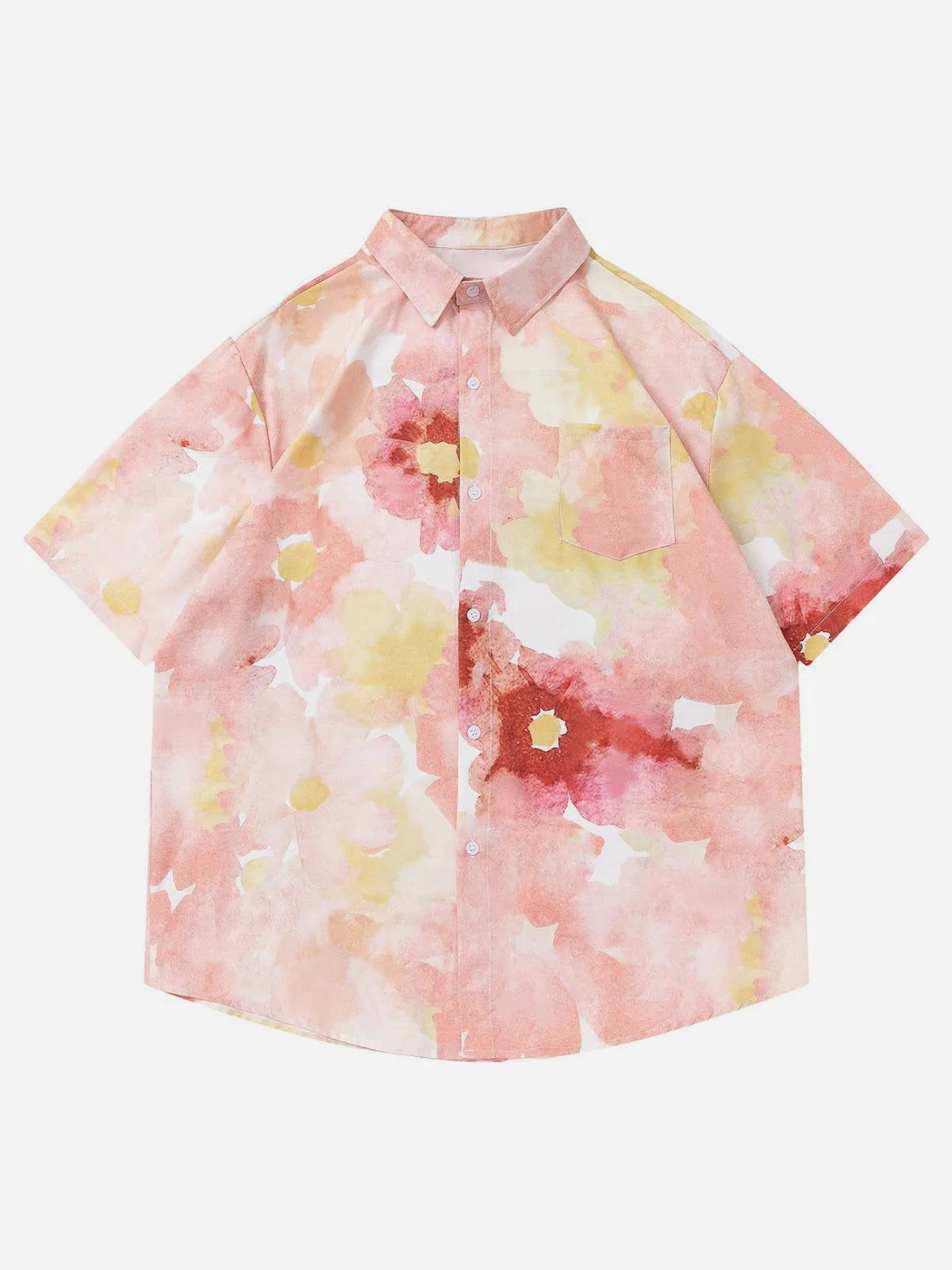 Talishko™ – Blooming Flowers Graphic Short Sleeve Shirt