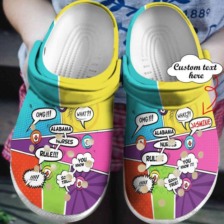 Alabama Rules Love Nurse Rubber Crocs Clog Shoes Comfy Footwear