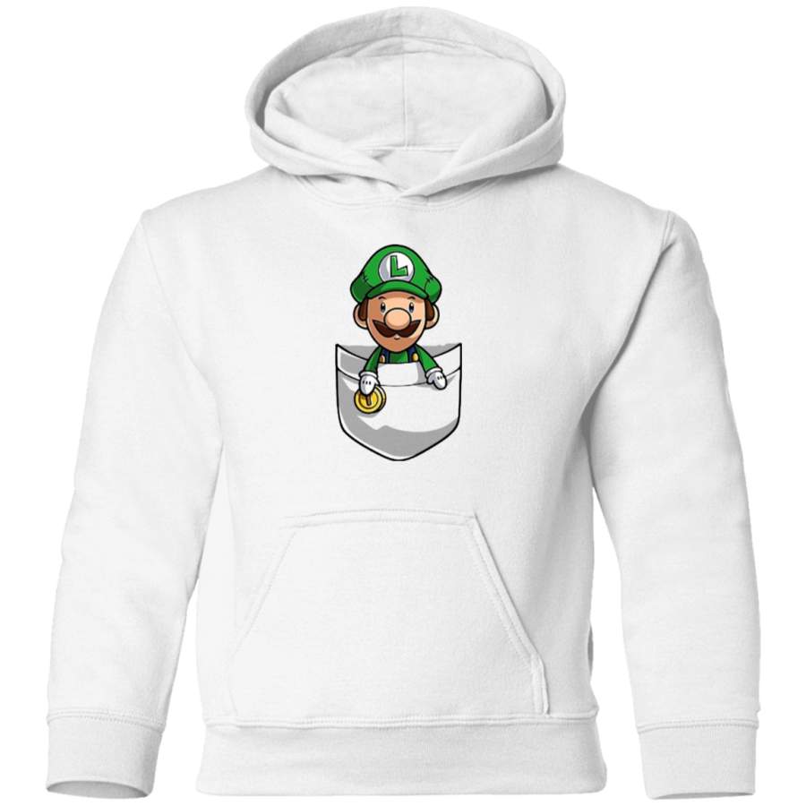 AGR Pocket Luigi Tshirt Toddler Pullover Hoodie