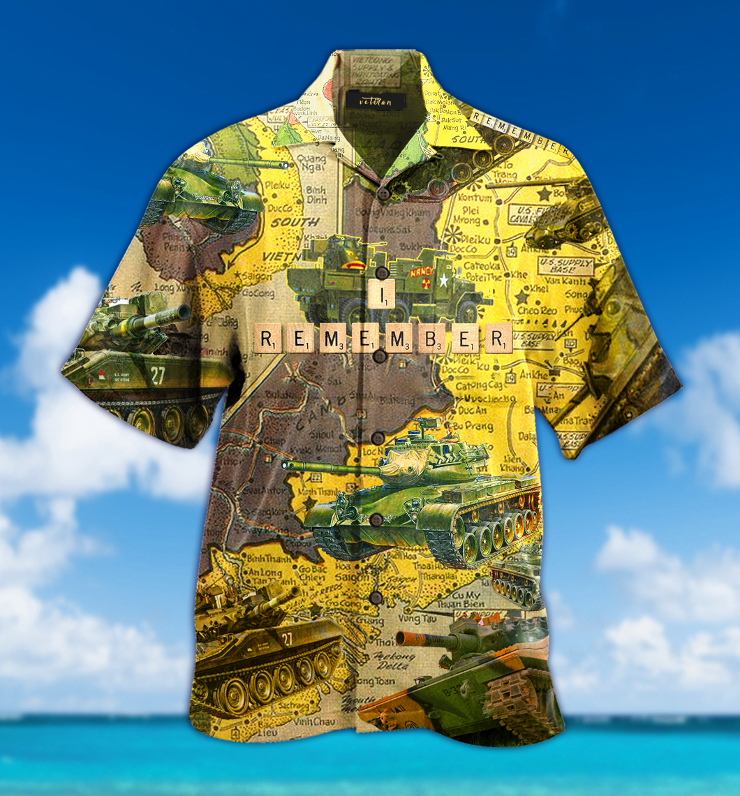 Amazing Tank Veteran Hawaiian Shirt | Unisex | Full Size | Adult | Colorful | HW1623